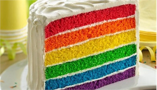 طرز درست کردن کیک رنگین کمان